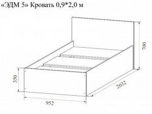 Кровать 900 Эдем-5 в Кудымкаре - kudymkar.ok-mebel.com | фото 3