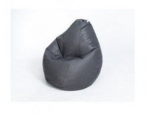 Кресло-мешок Груша велюр темно - серое большое в Кудымкаре - kudymkar.ok-mebel.com | фото 1