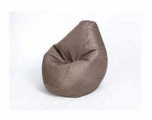 Кресло-мешок Груша велюр коричневое большое в Кудымкаре - kudymkar.ok-mebel.com | фото 1