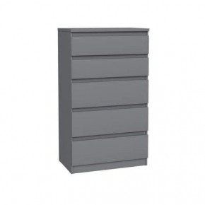 2.03.02.070.4 КАСТОР комод 5 ящиков RU серый в Кудымкаре - kudymkar.ok-mebel.com | фото