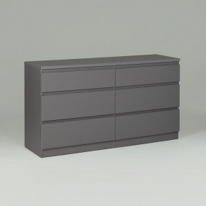 2.03.02.080.4 КАСТОР комод 6 ящиков RU серый в Кудымкаре - kudymkar.ok-mebel.com | фото