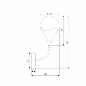 Бра Eurosvet Calyx 60168/1 латунь в Кудымкаре - kudymkar.ok-mebel.com | фото 3