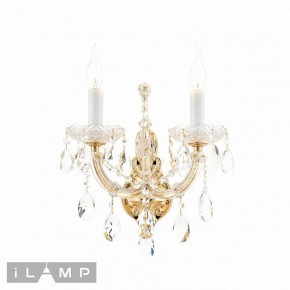 Бра iLamp Diamond W6071-2 GD+CL в Кудымкаре - kudymkar.ok-mebel.com | фото 2