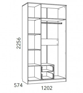 Детская Фанк Шкаф комбинированный НМ 013.08-01 М1 в Кудымкаре - kudymkar.ok-mebel.com | фото 3