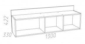 Детская Оливия Полка НМ 011.38-01 Х в Кудымкаре - kudymkar.ok-mebel.com | фото 3