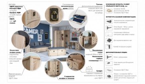 Детская Система Валенсия Комод 5ящ Дуб сонома в Кудымкаре - kudymkar.ok-mebel.com | фото 3