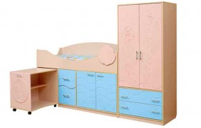 Набор мебели для детской Юниор -12.2 (700*1860) МДФ матовый в Кудымкаре - kudymkar.ok-mebel.com | фото
