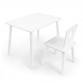 Детский комплект стол и стул «Корона» Rolti Baby (белый/белый, массив березы/мдф) в Кудымкаре - kudymkar.ok-mebel.com | фото