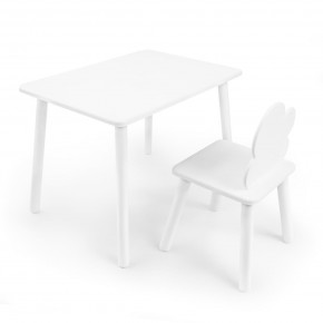 Детский комплект стол и стул «Облачко» Rolti Baby (белый/белый, массив березы/мдф) в Кудымкаре - kudymkar.ok-mebel.com | фото
