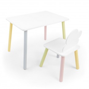 Детский комплект стол и стул «Облачко» Rolti Baby (белый/цветной, массив березы/мдф) в Кудымкаре - kudymkar.ok-mebel.com | фото