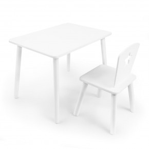Детский комплект стол и стул «Звезда» Rolti Baby (белый/белый, массив березы/мдф) в Кудымкаре - kudymkar.ok-mebel.com | фото