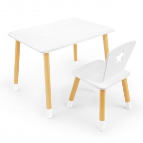 Детский комплект стол и стул «Звезда» Rolti Baby (белый/береза, массив березы/мдф) в Кудымкаре - kudymkar.ok-mebel.com | фото