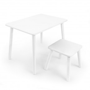 Детский комплект стол и табурет Rolti Baby (белая столешница/белое сиденье/белые ножки) в Кудымкаре - kudymkar.ok-mebel.com | фото 1