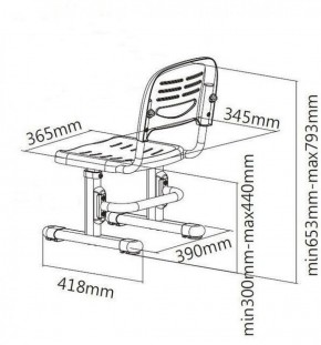 Детский стул SST3 Blue в Кудымкаре - kudymkar.ok-mebel.com | фото 4