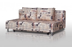 Диван-кровать Комфорт без подлокотников Принт "Gazeta" (2 подушки) в Кудымкаре - kudymkar.ok-mebel.com | фото