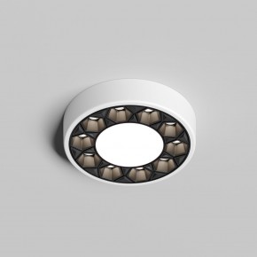 DK2440-WB Встраиваемый светильник DUAL 5+5 Вт, LED 4000K, IP 20, d90mm, белый/черный, алюминий/акрил в Кудымкаре - kudymkar.ok-mebel.com | фото