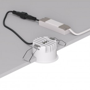 DK2510-WB Встраиваемый светильник SPACE со светодиодом d65 220V 8W 38° 4000К IP20 белый/черный алюминий в Кудымкаре - kudymkar.ok-mebel.com | фото 3