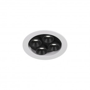 DK2510-WB Встраиваемый светильник SPACE со светодиодом d65 220V 8W 38° 4000К IP20 белый/черный алюминий в Кудымкаре - kudymkar.ok-mebel.com | фото 4