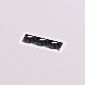 DK2530-WB Встраиваемый светильник SPACE со светодиодом под шпатлевку L69mm 220V 6W 38° 4000К IP20 белый/черный алюминий в Кудымкаре - kudymkar.ok-mebel.com | фото