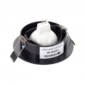 DK3020-BK Встраиваемый светильник, IP 20, 10 Вт, GU5.3, LED, черный, пластик в Кудымкаре - kudymkar.ok-mebel.com | фото 3