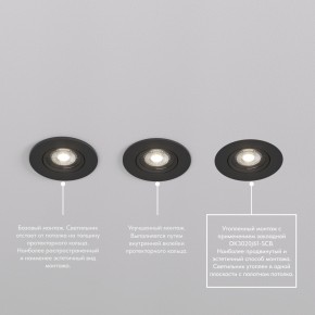 DK3020-BK Встраиваемый светильник, IP 20, 10 Вт, GU5.3, LED, черный, пластик в Кудымкаре - kudymkar.ok-mebel.com | фото 5