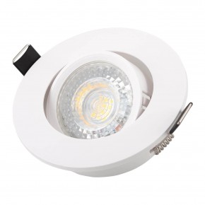 DK3020-WH Встраиваемый светильник, IP 20, 10 Вт, GU5.3, LED, белый, пластик в Кудымкаре - kudymkar.ok-mebel.com | фото 2