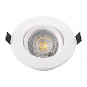 DK3020-WH Встраиваемый светильник, IP 20, 10 Вт, GU5.3, LED, белый, пластик в Кудымкаре - kudymkar.ok-mebel.com | фото 4