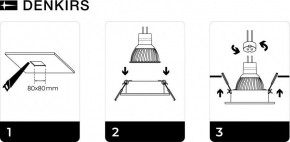 DK3021-WH Встраиваемый светильник, IP 20, 10 Вт, GU5.3, LED, белый, пластик в Кудымкаре - kudymkar.ok-mebel.com | фото 5