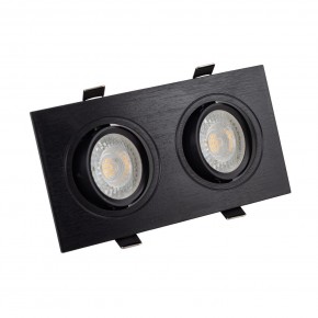 DK3022-BK Встраиваемый светильник, IP 20, 10 Вт, GU5.3, LED, черный, пластик в Кудымкаре - kudymkar.ok-mebel.com | фото