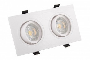 DK3022-WH Встраиваемый светильник, IP 20, 10 Вт, GU5.3, LED, белый, пластик в Кудымкаре - kudymkar.ok-mebel.com | фото