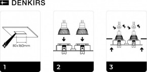 DK3022-WH Встраиваемый светильник, IP 20, 10 Вт, GU5.3, LED, белый, пластик в Кудымкаре - kudymkar.ok-mebel.com | фото 6