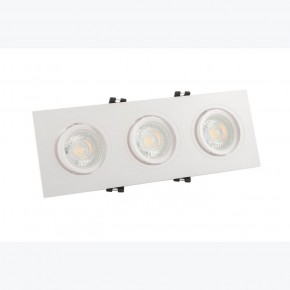 DK3023-WH Встраиваемый светильник, IP 20, 10 Вт, GU5.3, LED, белый, пластик в Кудымкаре - kudymkar.ok-mebel.com | фото