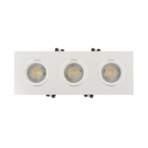DK3023-WH Встраиваемый светильник, IP 20, 10 Вт, GU5.3, LED, белый, пластик в Кудымкаре - kudymkar.ok-mebel.com | фото