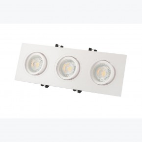 DK3023-WH Встраиваемый светильник, IP 20, 10 Вт, GU5.3, LED, белый, пластик в Кудымкаре - kudymkar.ok-mebel.com | фото 3