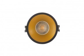DK3026-BG Встраиваемый светильник, IP 20, 10 Вт, GU5.3, LED, черный/золотой, пластик в Кудымкаре - kudymkar.ok-mebel.com | фото