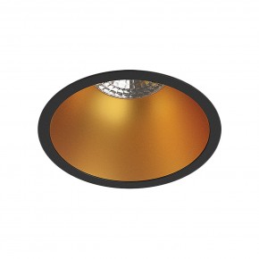 DK3026-BG Встраиваемый светильник, IP 20, 10 Вт, GU5.3, LED, черный/золотой, пластик в Кудымкаре - kudymkar.ok-mebel.com | фото