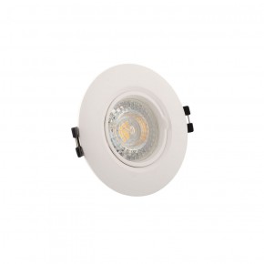 DK3028-WH Встраиваемый светильник, IP 20, 10 Вт, GU5.3, LED, белый, пластик в Кудымкаре - kudymkar.ok-mebel.com | фото 2