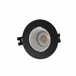 DK3061-BK+WH Встраиваемый светильник, IP 20, 10 Вт, GU5.3, LED, черный/белый, пластик в Кудымкаре - kudymkar.ok-mebel.com | фото