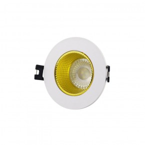 DK3061-WH+YE Встраиваемый светильник, IP 20, 10 Вт, GU5.3, LED, белый/желтый, пластик в Кудымкаре - kudymkar.ok-mebel.com | фото