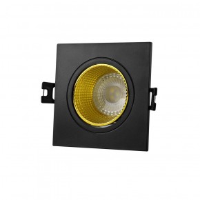 DK3071-BK+YE Встраиваемый светильник, IP 20, 10 Вт, GU5.3, LED, черный/желтый, пластик в Кудымкаре - kudymkar.ok-mebel.com | фото