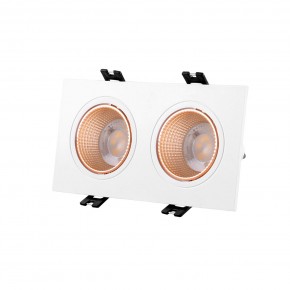 DK3072-WBR Встраиваемый светильник, IP 20, 10 Вт, GU5.3, LED, белый/бронзовый, пластик в Кудымкаре - kudymkar.ok-mebel.com | фото