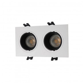 DK3072-WH+BK Встраиваемый светильник, IP 20, 10 Вт, GU5.3, LED, белый/черный, пластик в Кудымкаре - kudymkar.ok-mebel.com | фото