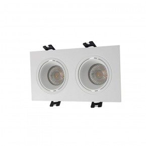 DK3072-WH Встраиваемый светильник, IP 20, 10 Вт, GU5.3, LED, белый/белый, пластик в Кудымкаре - kudymkar.ok-mebel.com | фото