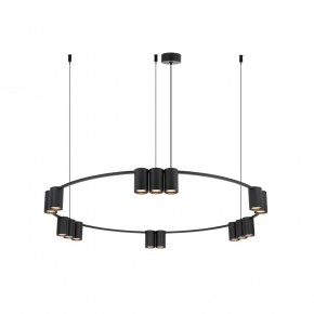 DK4067-BK Подвесной светильник ORBIT, IP20, 15xGU10 LED до 15 Вт, черный матовый, алюминий в Кудымкаре - kudymkar.ok-mebel.com | фото 3