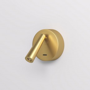 DK5072-SB Бра SHINE WALL со светодиодом, D104*H68, IP20, 3000К, 3W, RA?90, сатинированная латунь, алюминий в Кудымкаре - kudymkar.ok-mebel.com | фото 2