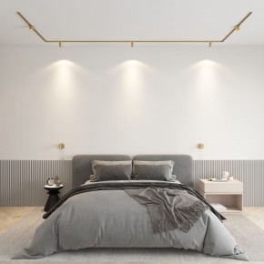 DK5072-SB Бра SHINE WALL со светодиодом, D104*H68, IP20, 3000К, 3W, RA?90, сатинированная латунь, алюминий в Кудымкаре - kudymkar.ok-mebel.com | фото 4