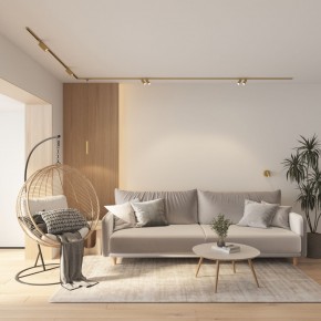 DK5072-SB Бра SHINE WALL со светодиодом, D104*H68, IP20, 3000К, 3W, RA?90, сатинированная латунь, алюминий в Кудымкаре - kudymkar.ok-mebel.com | фото 8