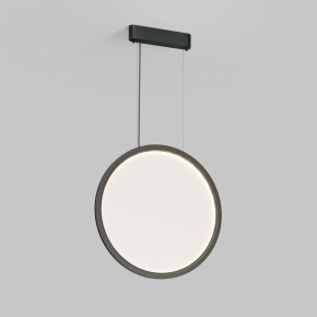 DK6606-BK Подвесной вертикальный светильник Veil со светодиодом H1700 d600 220V 48W 3000-6000K IP20 черный алюминий в Кудымкаре - kudymkar.ok-mebel.com | фото