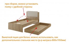 Дуглас (подростковая) М14 Кровать в Кудымкаре - kudymkar.ok-mebel.com | фото 5