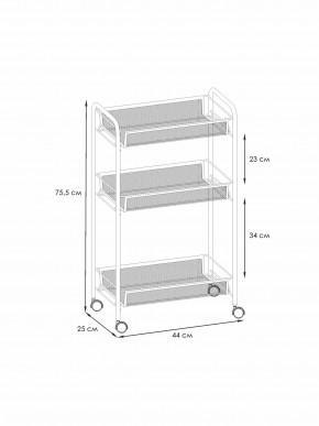 Э 322 С Этажерка "Ладья 2К" Серый в Кудымкаре - kudymkar.ok-mebel.com | фото 2